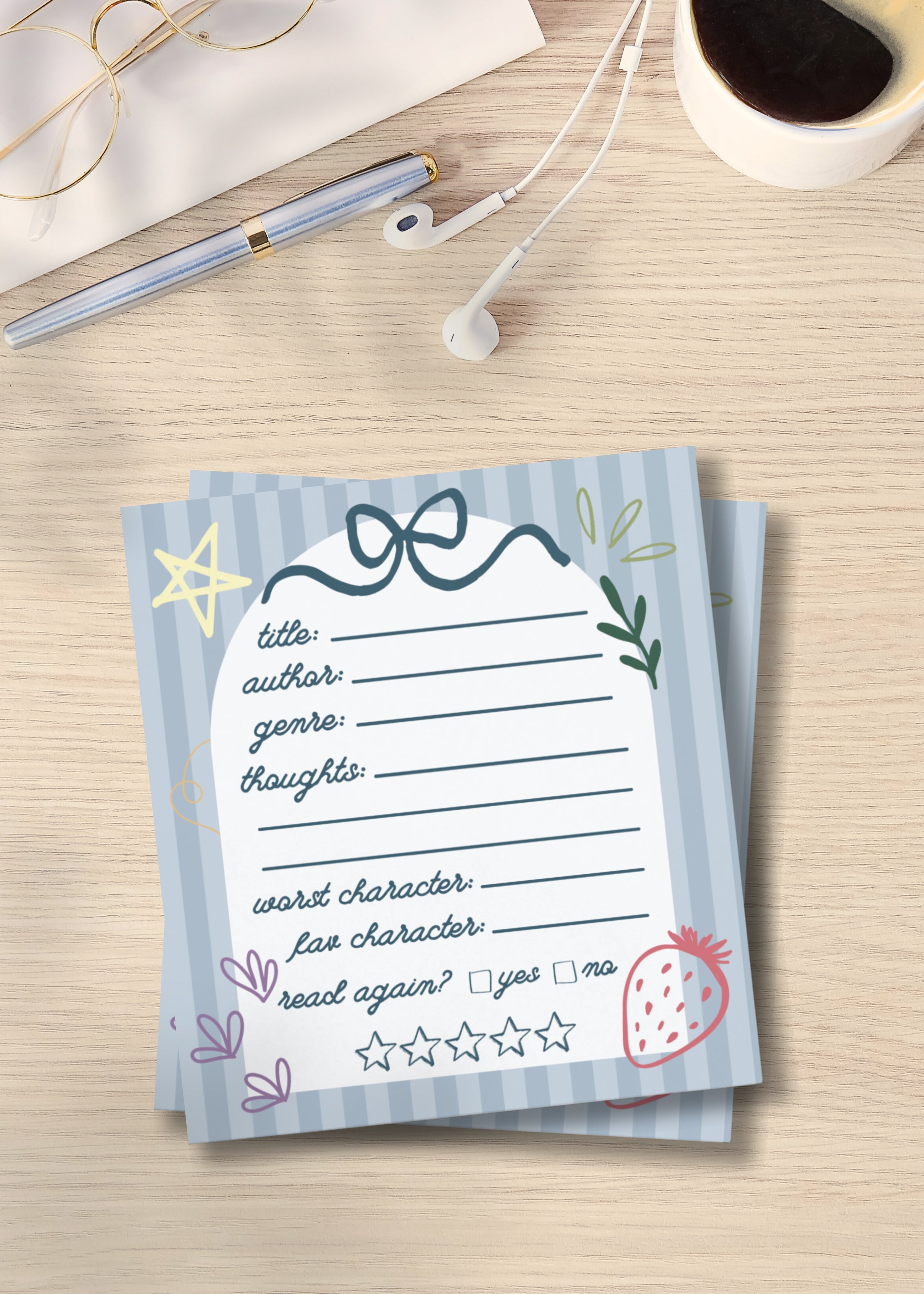 Book Review Tear-Away Notepad