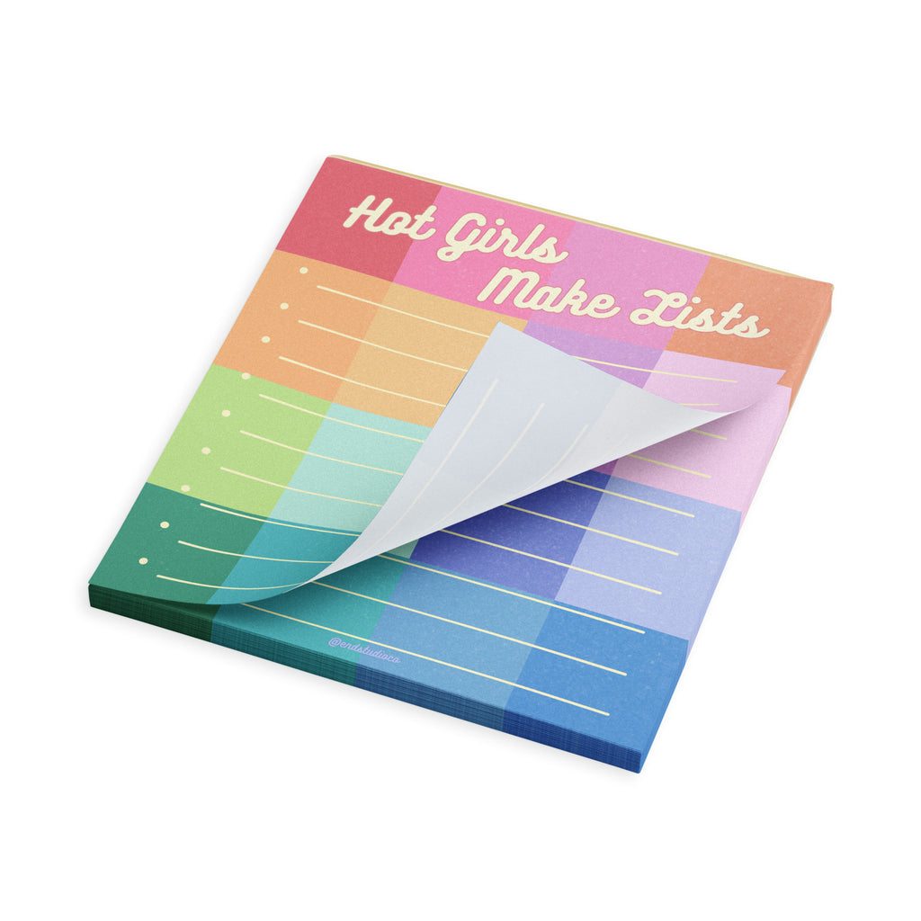 Hot Girls Make Lists Notepad