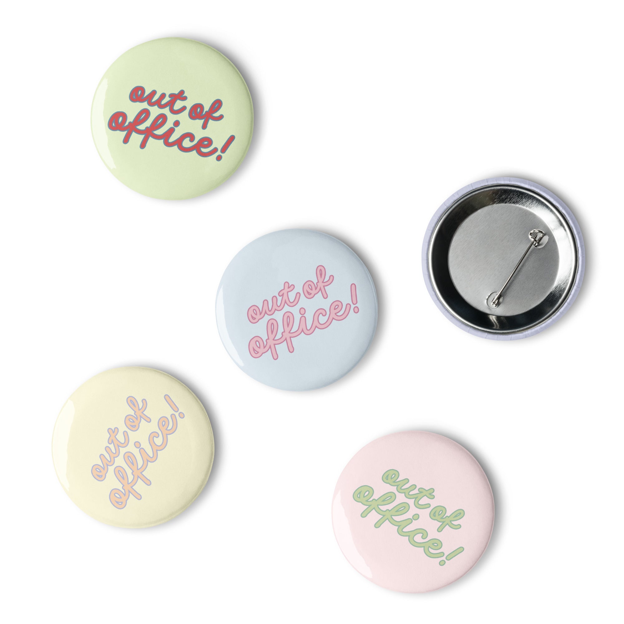 Out of Office! Pin Buttons