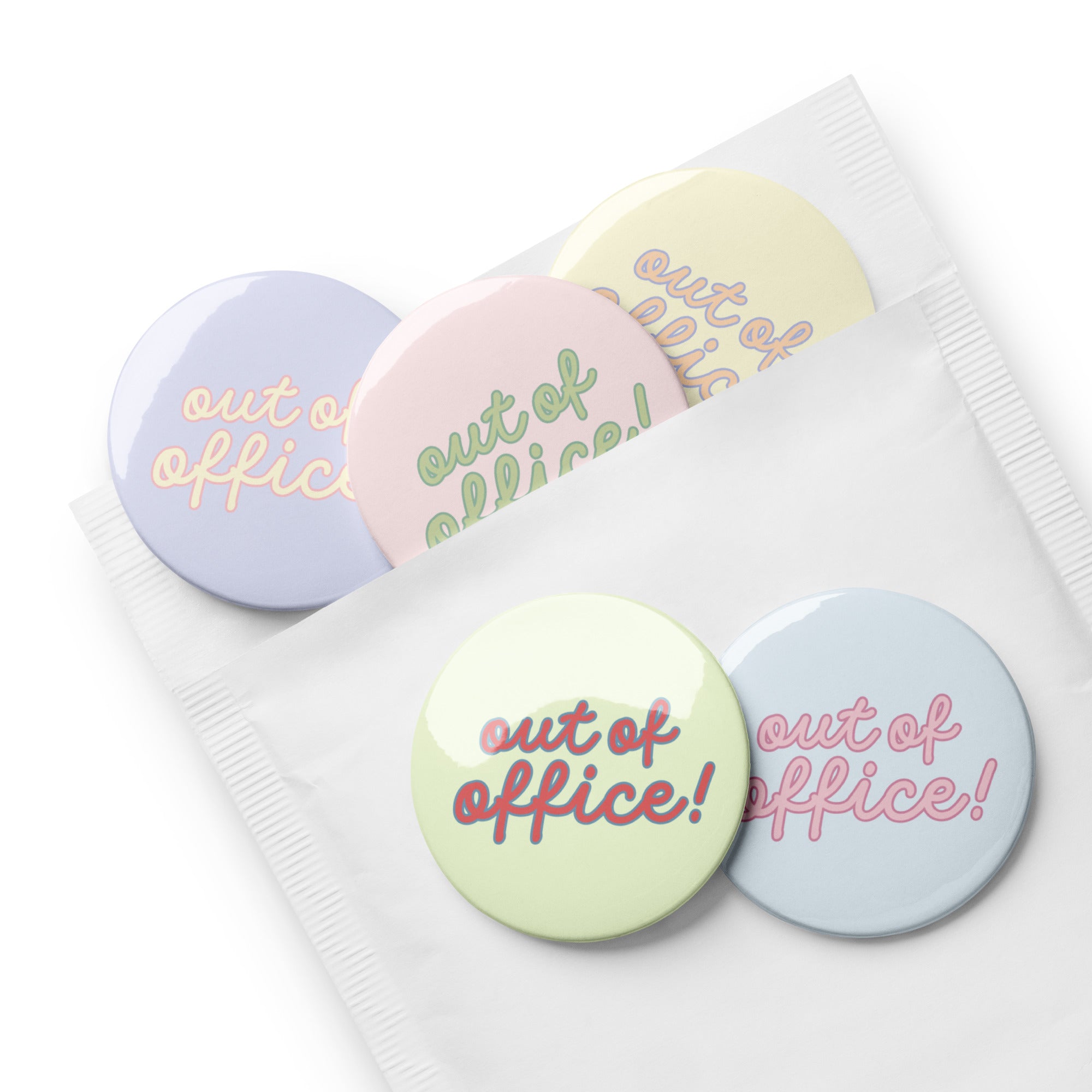 Out of Office! Pin Buttons