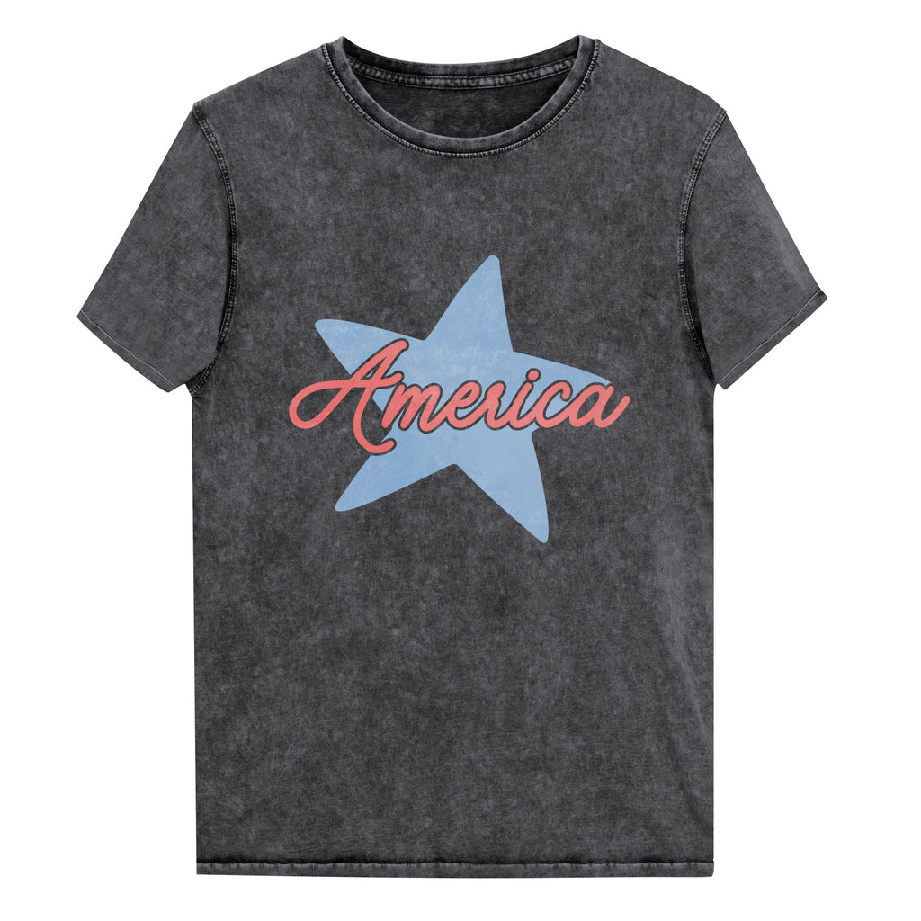 America Distressed Tee