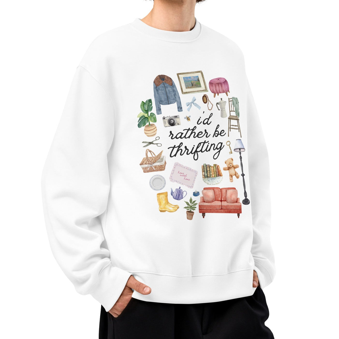 I'd Rather Be Thrifting Crewneck