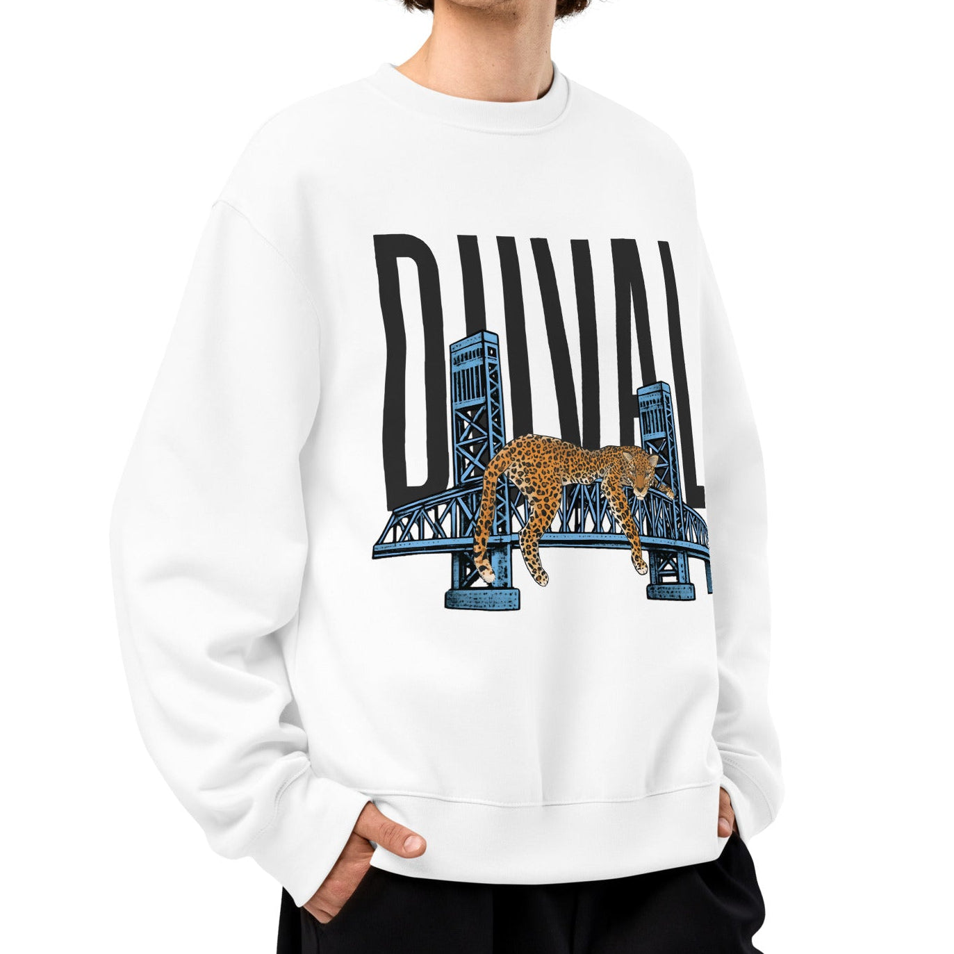 Duval Jaguar Bridge Crewneck