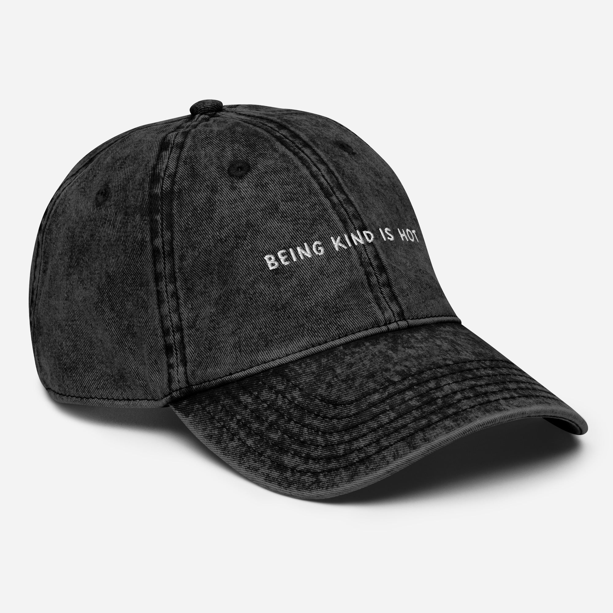 Being Kind Is Hot Embroidered Vintage Cap