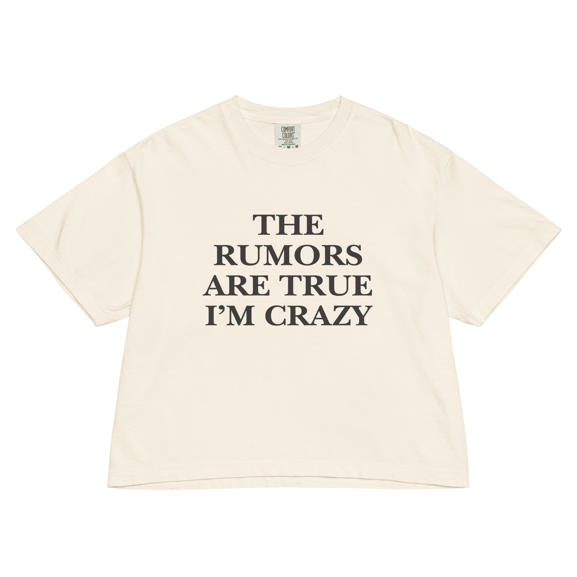 The Rumors Are True Cropped Tee