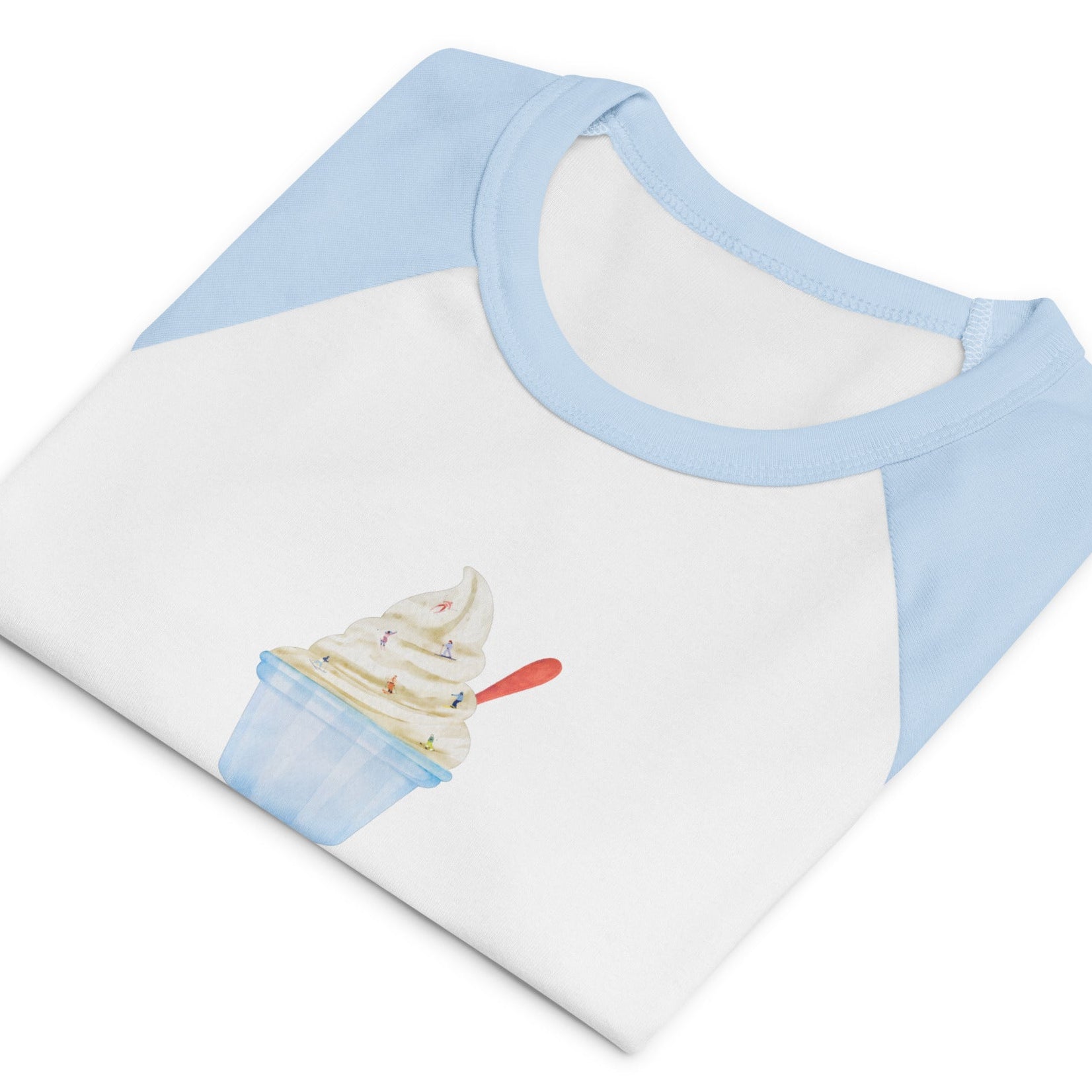 Ski Down Ice Cream Cup Baby Tee